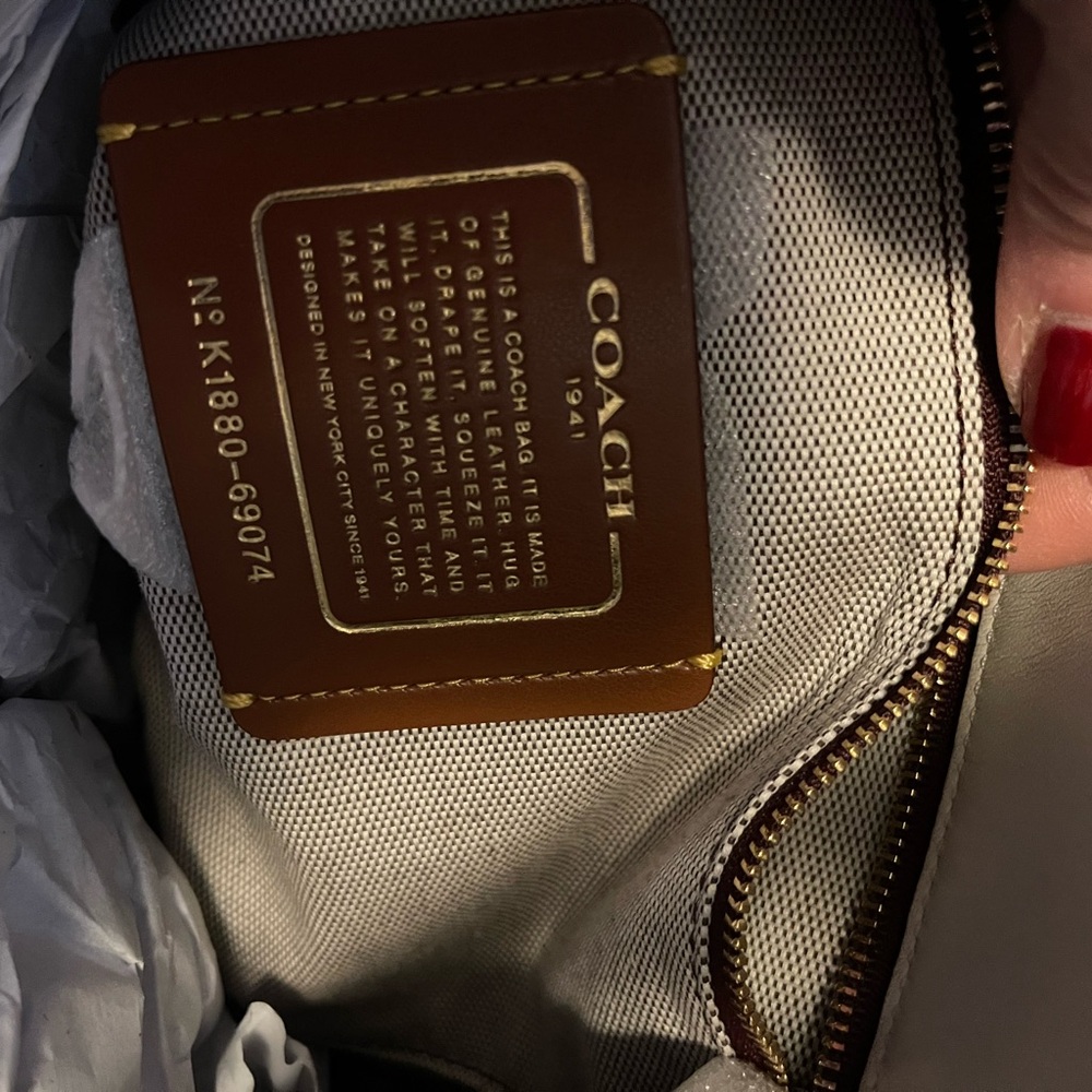 NWT Coach Harmony Hobo 33 leather with snakeskin - Picture 4 of 8